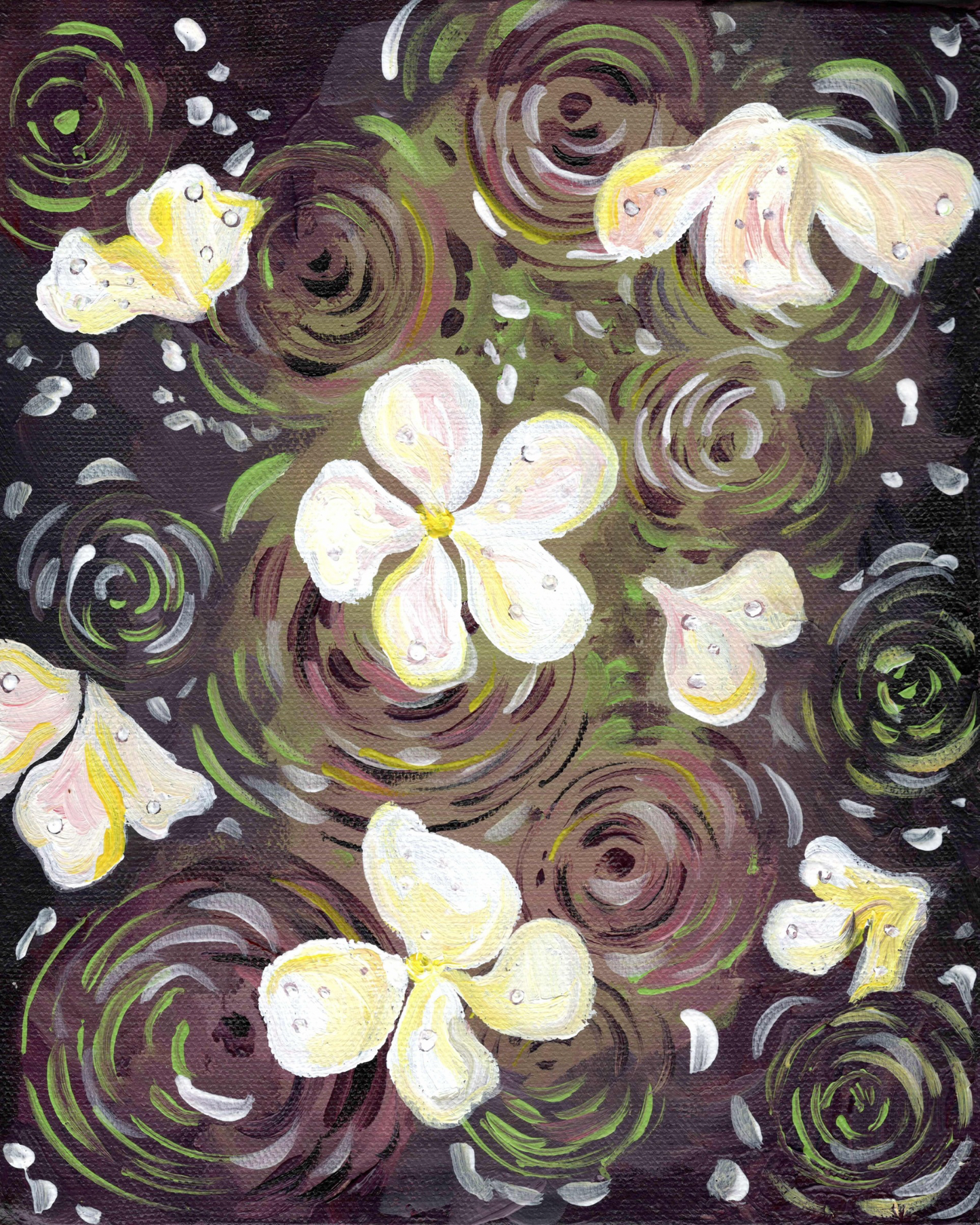 Rainy Flowers Print