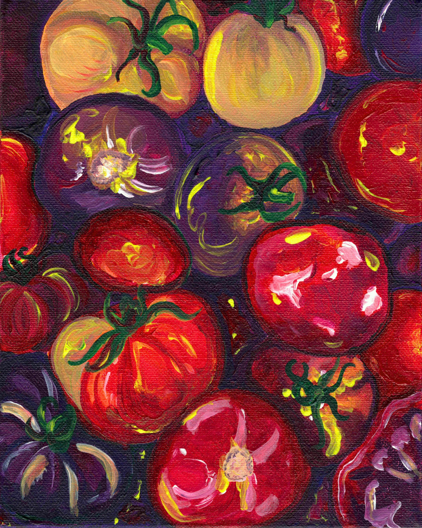 Colorful Tomatoes Print