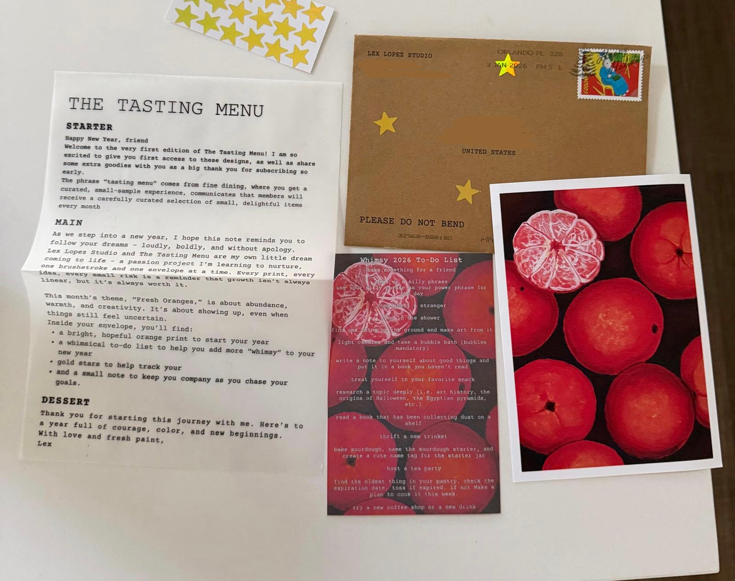 The Tasting Menu Print Club