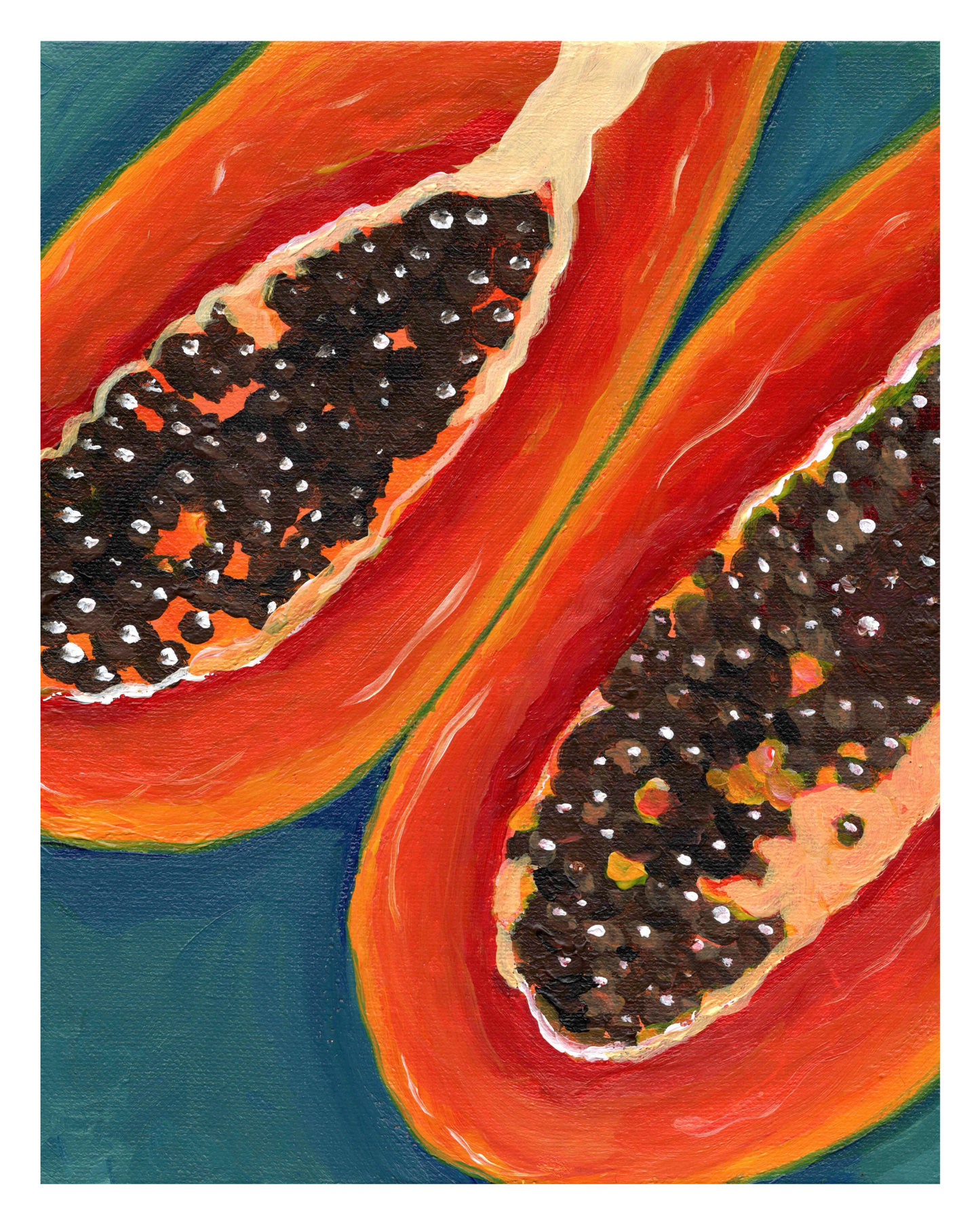 Fruta Bomba (Papaya) Print