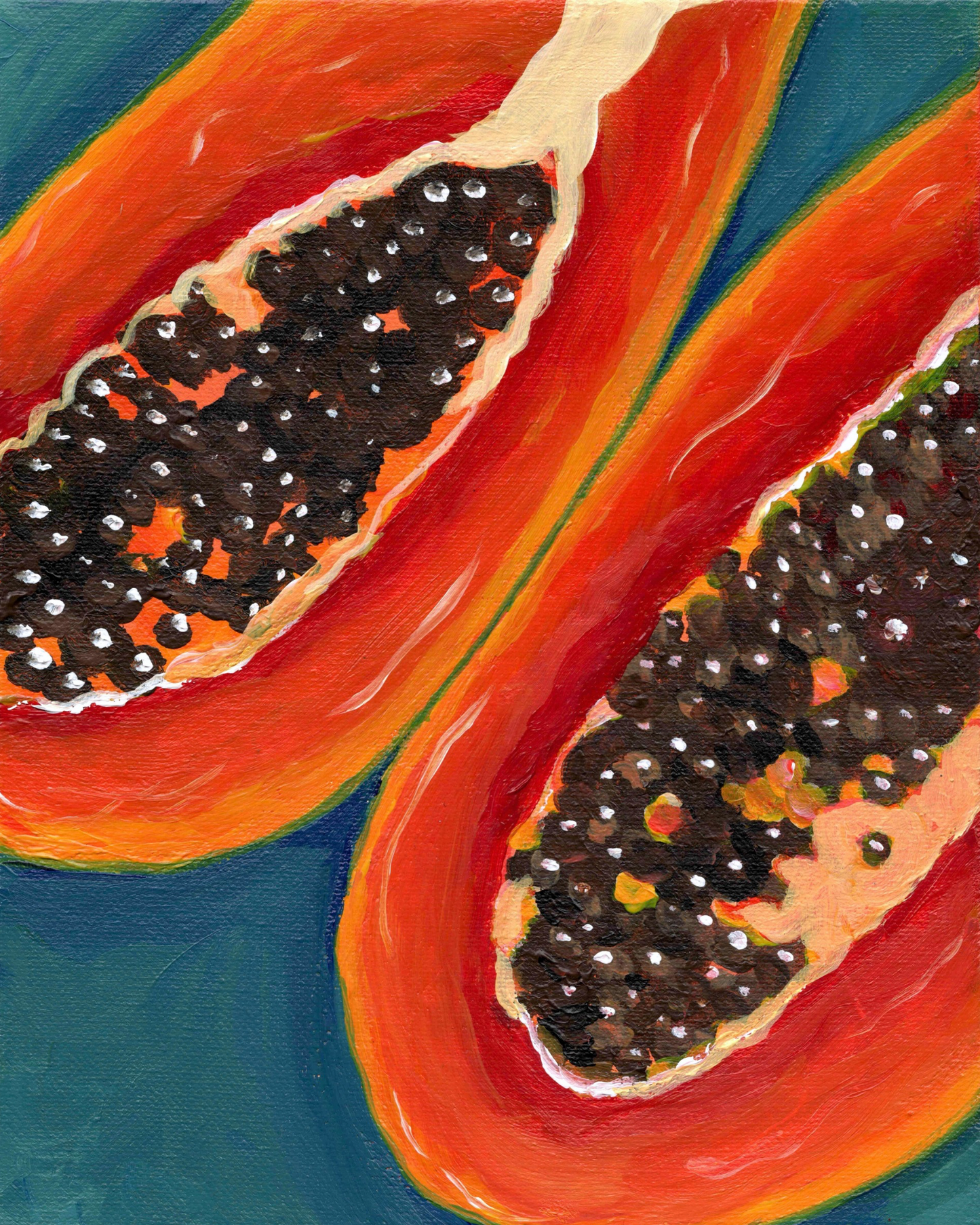 Fruta Bomba (Papaya) Print