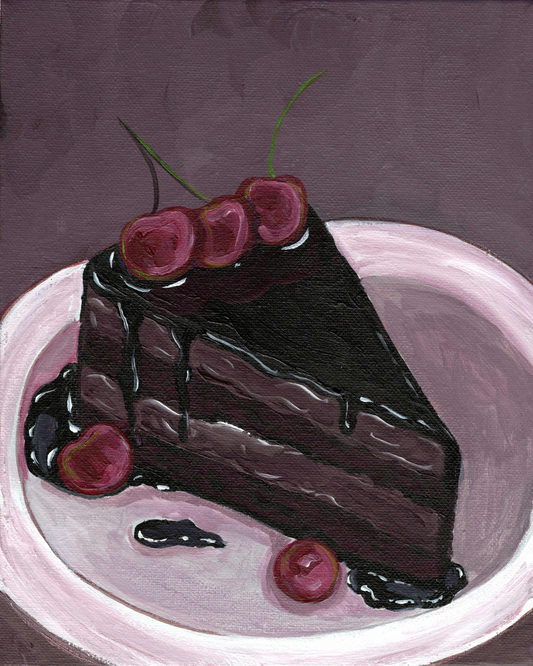 Dark Chocolate Cake Print