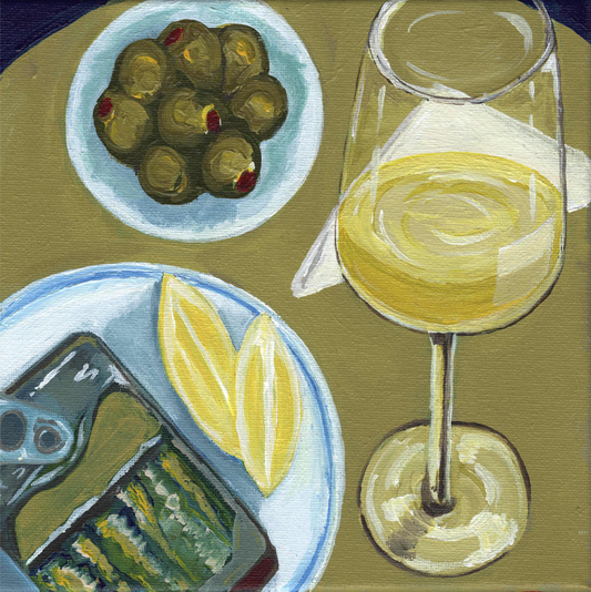 A Spanish Stillness, 8x8 Inch Original